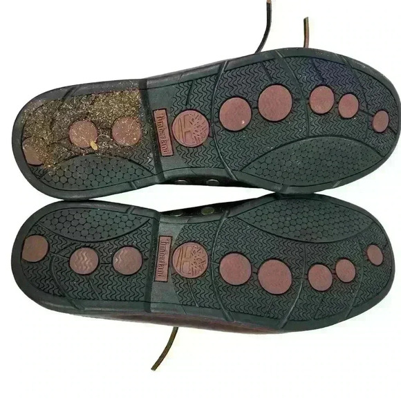 Timberland Men's Brown Leather 2-Eye Boat Shoes Size 9 Casual - Picture 3 of 13